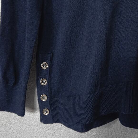 Tommy Hilfiger Women’s Sweater Y2K Coastal Preppy Navy Red White Stripe Size S - Picture 4 of 7